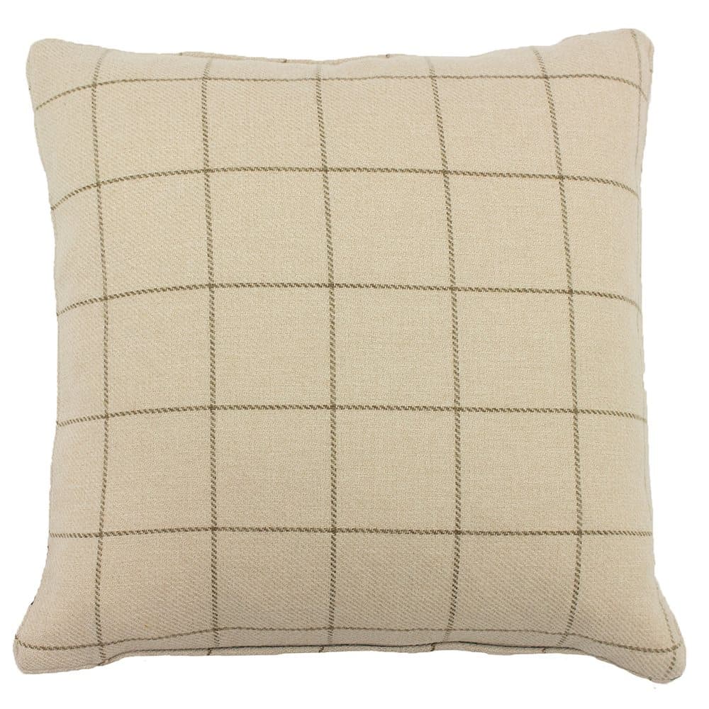 Furn Ellis Windowpane Check Polyester Filled Cushion