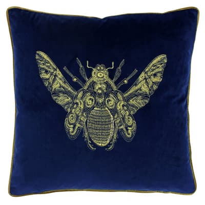 Riva Home Cerana Bee Design Polyester Filled Cushion