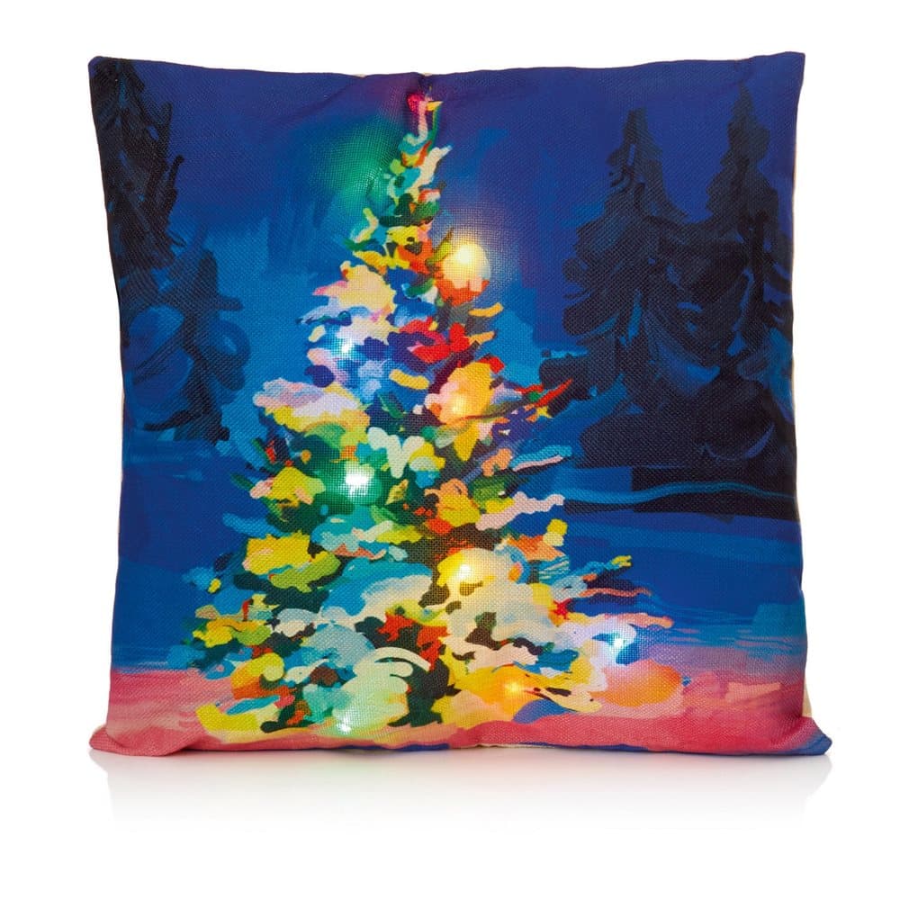 Christmas Shop Battery Operated LED Cushion