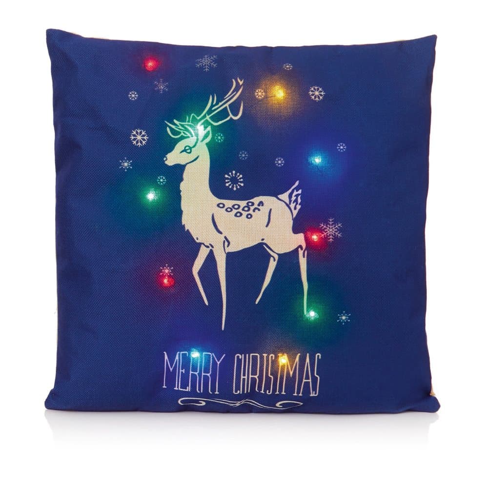 Christmas Shop Battery Operated LED Cushion