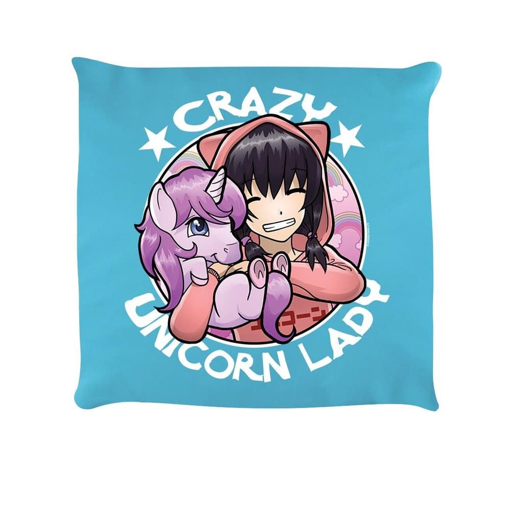 Grindstore Crazy Unicorn Lady Cushion