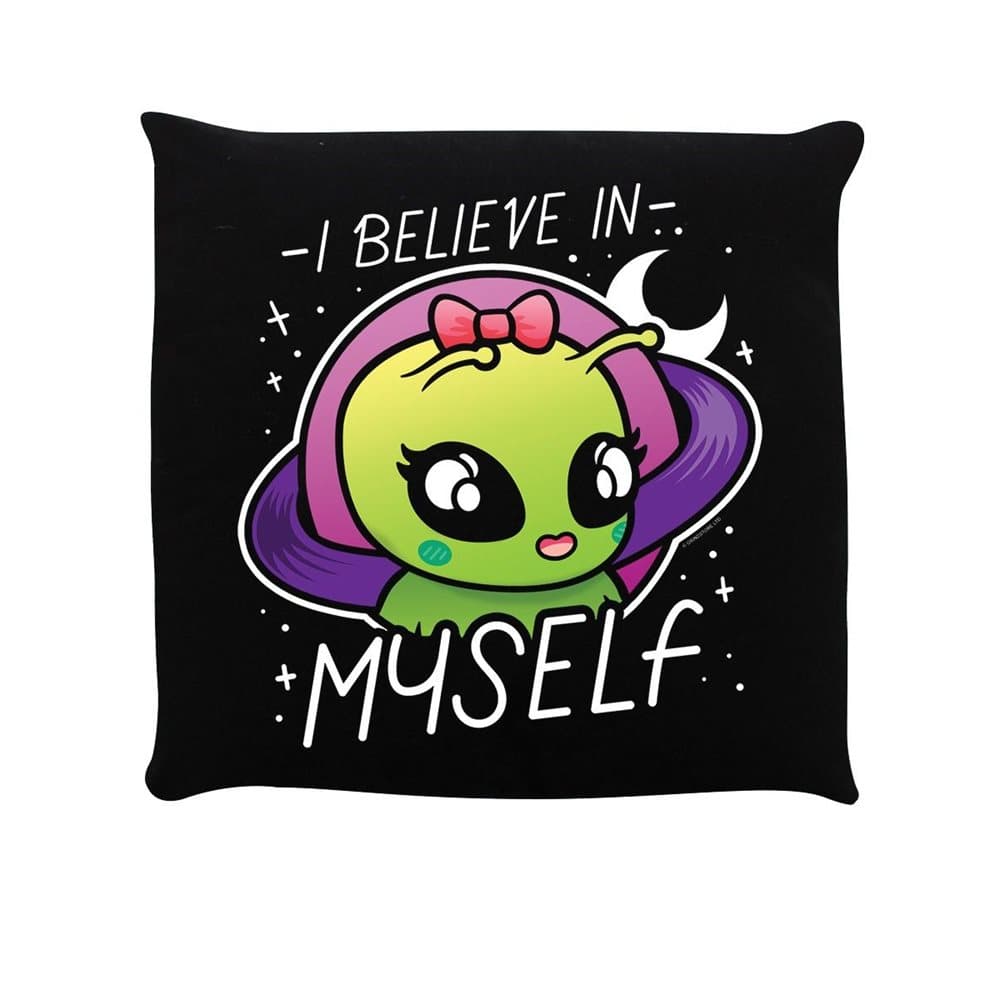 Grindstore I Believe In Myself Cute Alien Cushion