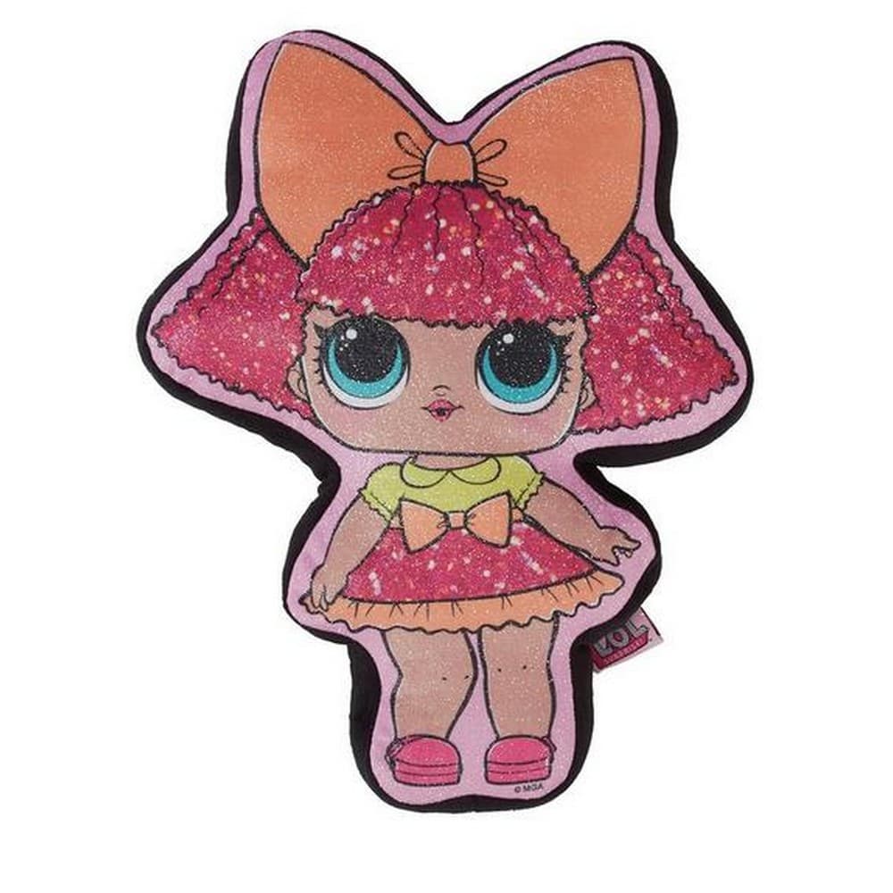 LOL Surprise Glitter Queen Shaped Cushion