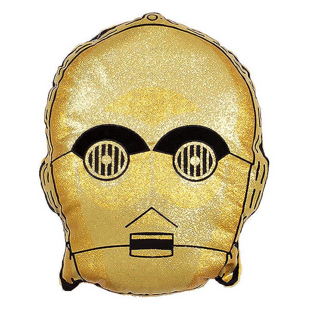 Star Wars Episode 8 Gold Shaped Cushion