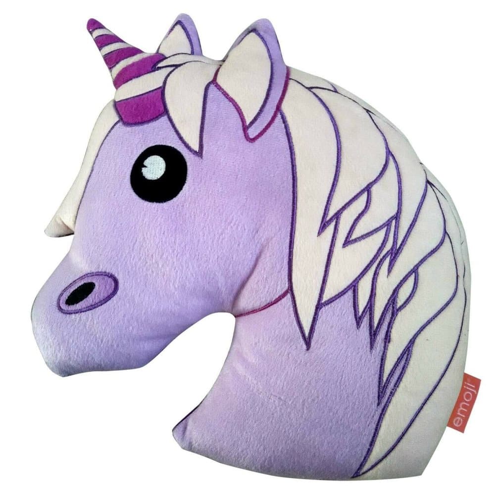 Emoji Unicorn Plush Filled Cushion
