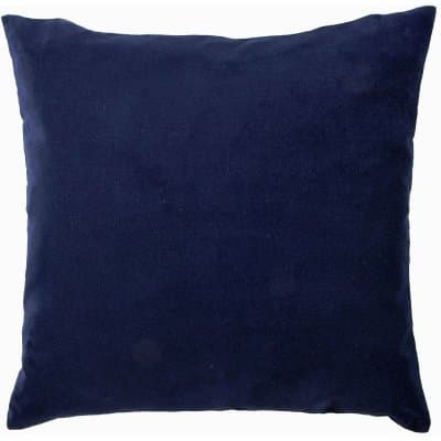 KUDDFODRAL SAMMET 48X48 CM M.BLÅ (3)
