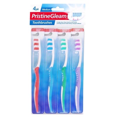 Pristine Gleam Toothbrushes (Pack of 4)