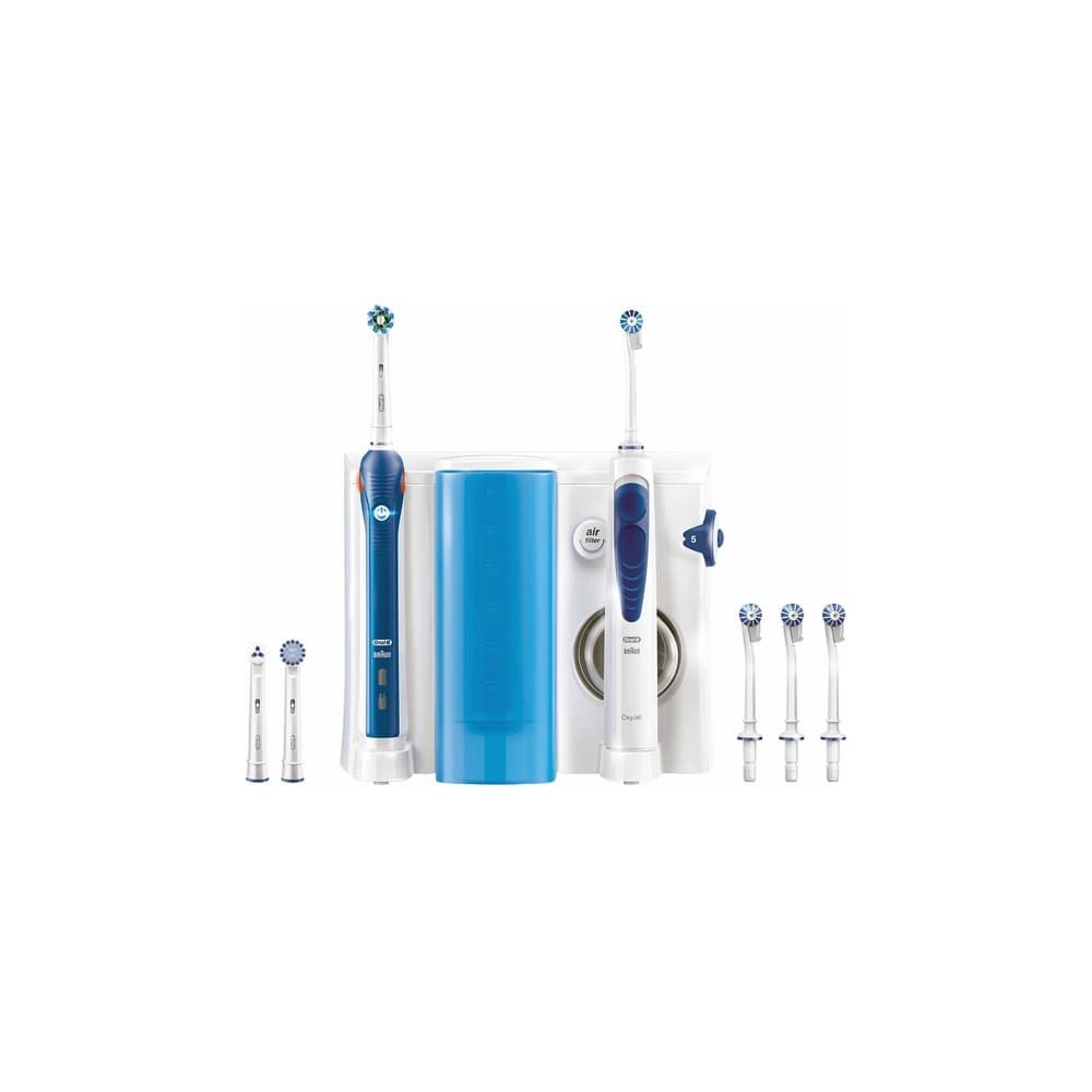 Elektrisk tandbørste + Oral Fugter Oral-B OC501 Hvid Blå