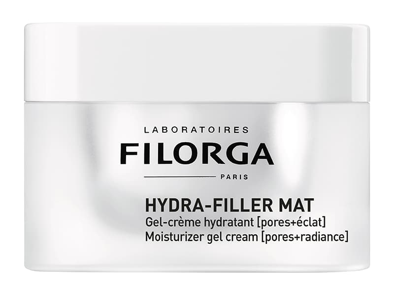 Filorga Hydra-Filler Mat, Kvinner, Flere hudtyper, Normal hud, Fuktighetsgivende, Fuktighets krem, Plumpe, Utjevning, Krukke, Plast, Mandelolje