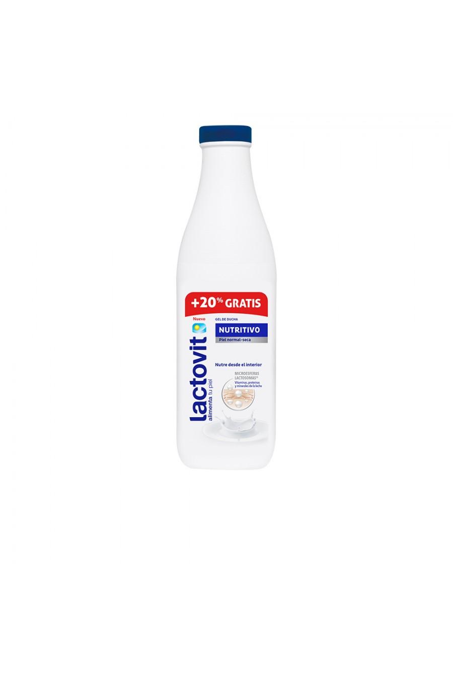 LACTOVIT ORIGINAL shower gel nutritivo 600 ml + 120 ml