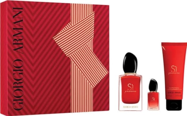 Giorgio Armani Sí Passione parfémovaná voda Pro ženy 50ml + telové mléko 75ml + parfémovaná voda 7ml