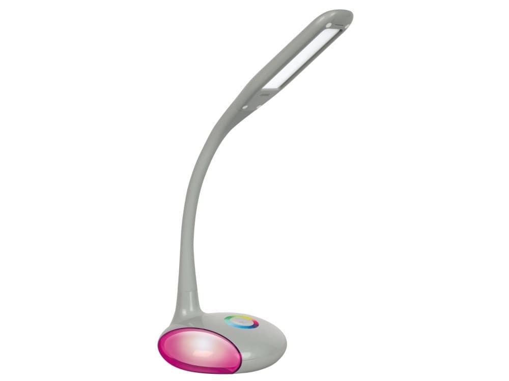 Activejet Lampka biurkowa LED AJE-VENUS RGB Grey, Grå, Plastikk, Soverom, Barnerom, Universell, Moderne, Type E, CE, RoHS, ISO 9001, ISO 14001