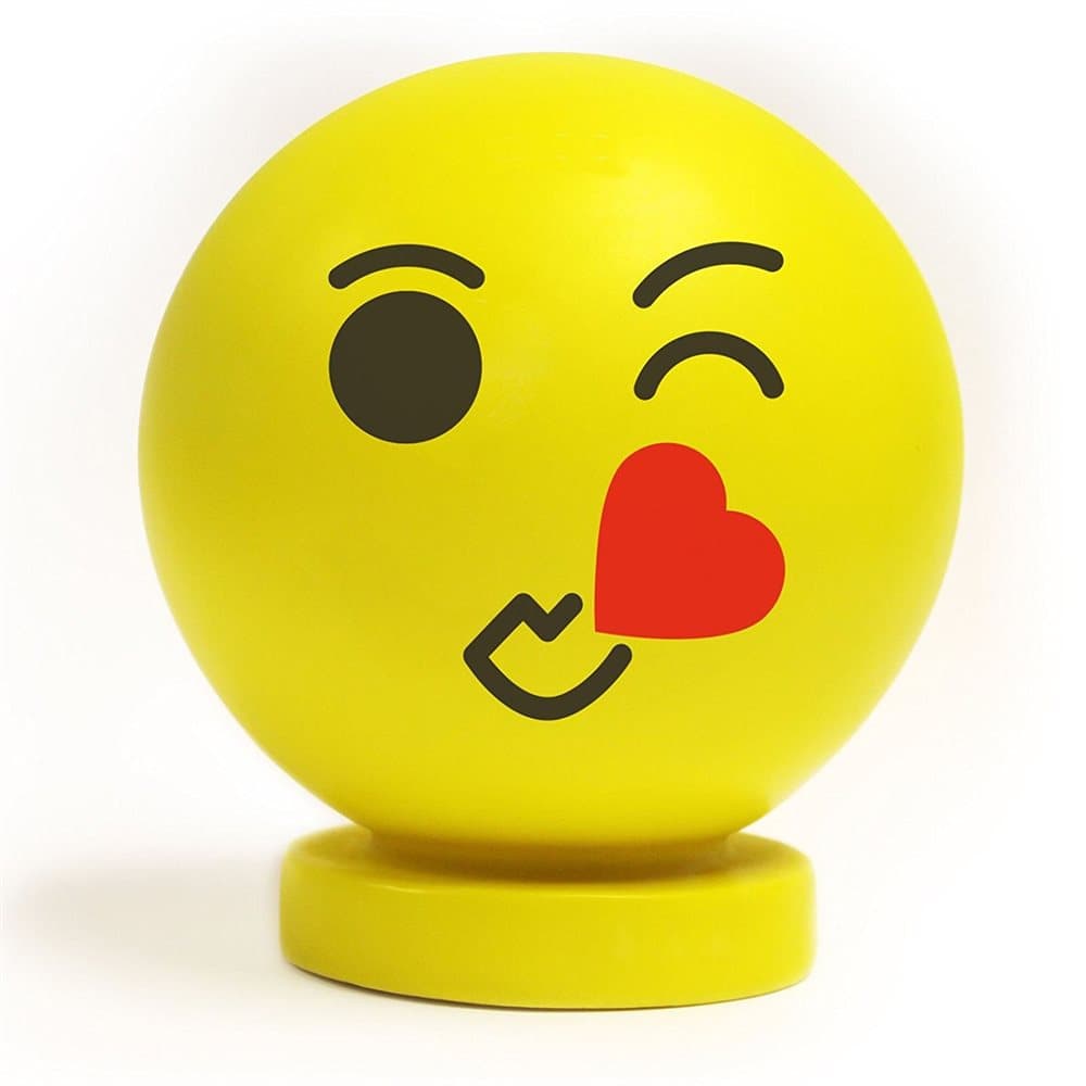 Illumi-Mates Official Childrens/Kids Emoji Colour Changing Bedside Lamp