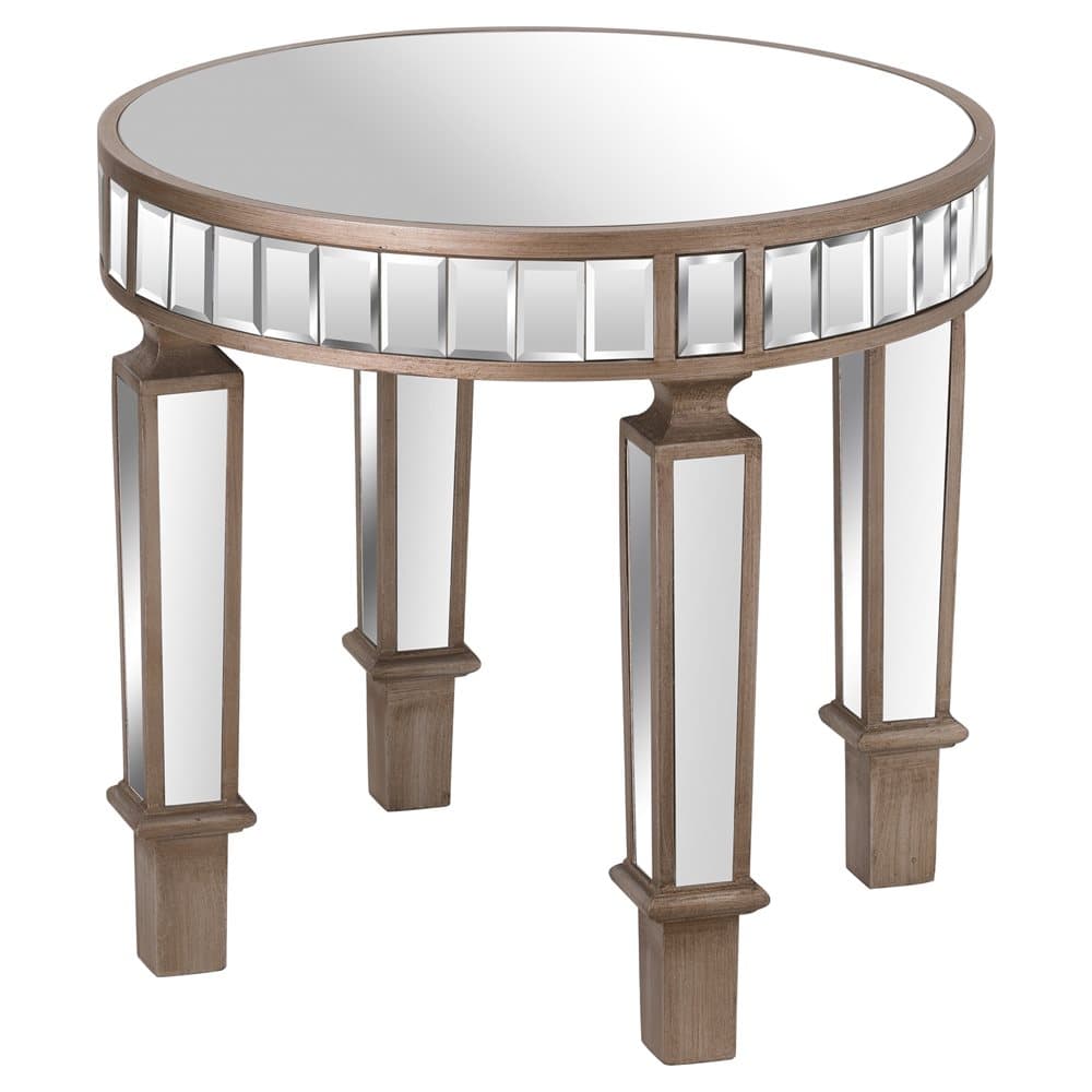 Hill Interiors The Belfry Collection Mirrored Round Side Table