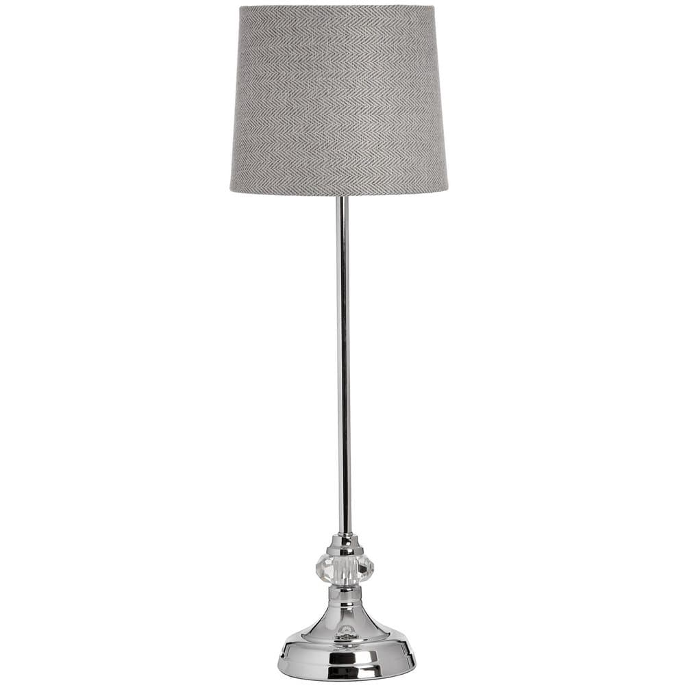 Hill Interiors Genoa Long Stem Chrome Metal Bordslampa