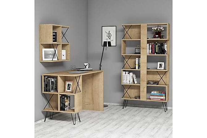 Hovdane Kirjoituspöytä 120 cm Ruskea/Musta
