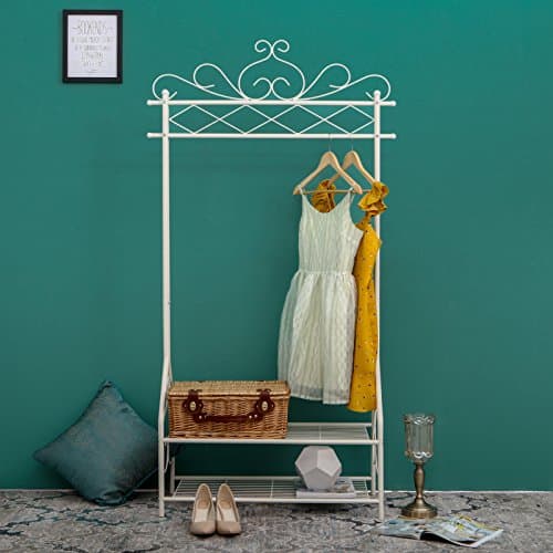 ASTRID - Vintage klädhängare med halkfria fötter - Beige