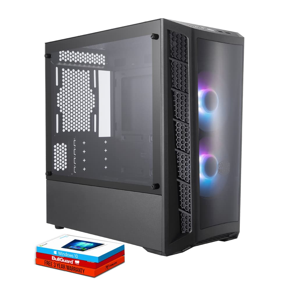 Fierce Crusader Gaming PC, Fast AMD Ryzen 5 2600 3.9GHz, 1TB HDD, 16GB RAM, RX 580 8GB - 1135729