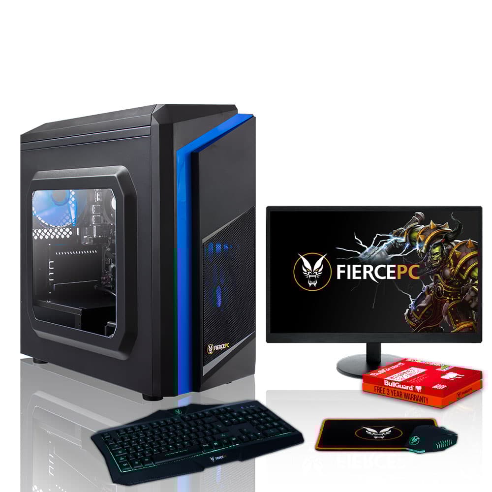 Fierce EXILE Beginner Gaming PC CiT F3 AMD Ryzen 3 3200G 4GHz 8GB