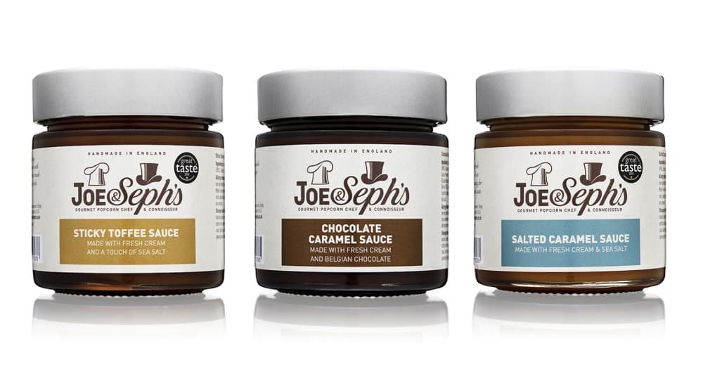 Joe & Sephs Karamelldessertsås Upptäcktsval - 3 x burkar (690g)