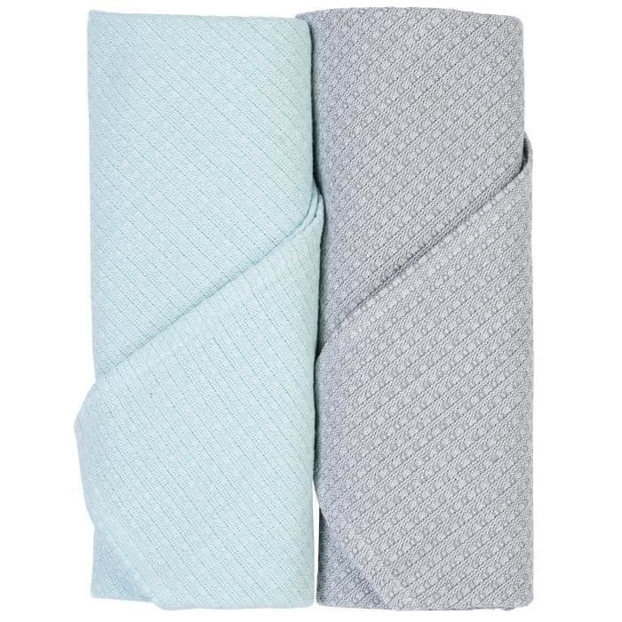 LILOU MIAKA Sæt med 2 bleer Fouta - Grå og aqua