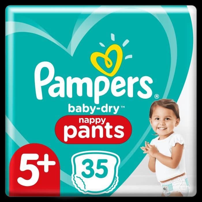 Pampers Baby-Dry Pants Blöjor storlek 5+, 35 trosor