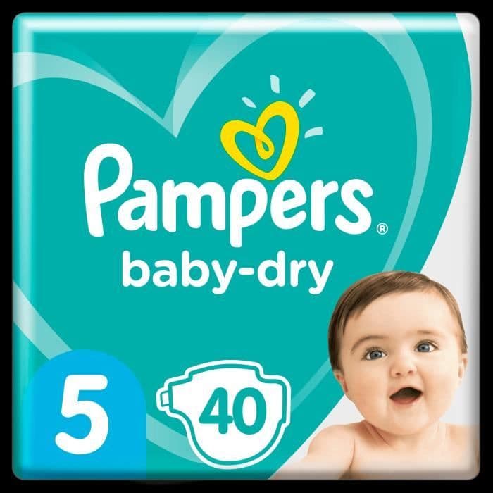 Pampers Baby-Dry storlek 5, 40 blöjor