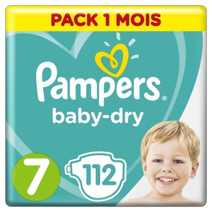 Pampers Babytorr storlek 7, 112 blöjor - 1 månads förpackning