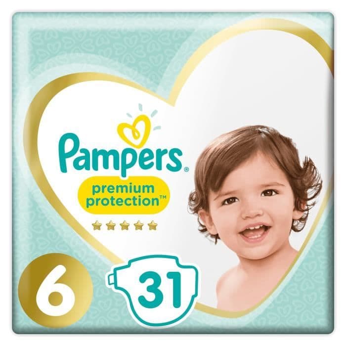 PAMPERS Premium Protection Størrelse 6 15+ kg - 31 bleer