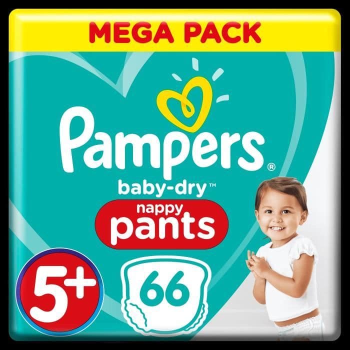 Pampers Baby-Dry -housut T5 +, x66