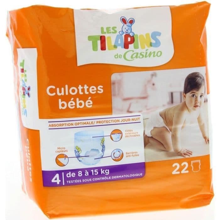 TILAPINS Babytrusser størrelse 4 - 8 til 15 kg - 22 lag