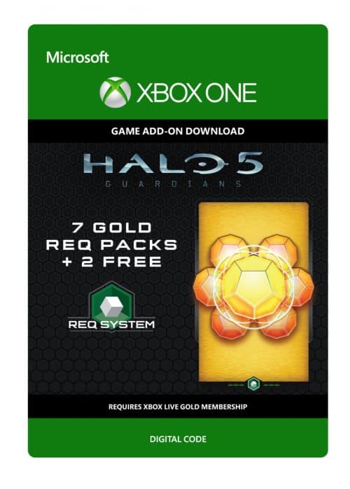 Halo 5: Guardians - 7 Gold REQ Packs + 2 Free