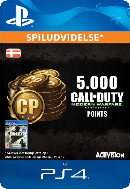 5000 Call of Duty®: Modern Warfare® Remastered Points (Denmark)