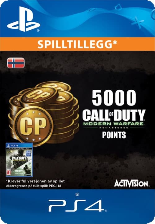 5000 Call of Duty®: Modern Warfare® Remastered Points (Norway)