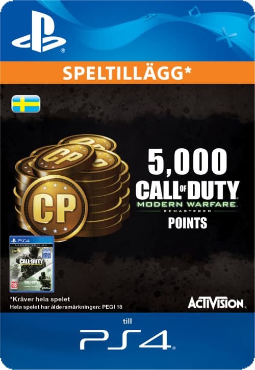 5000 Call of Duty®: Modern Warfare® Remastered Points (Sweden)