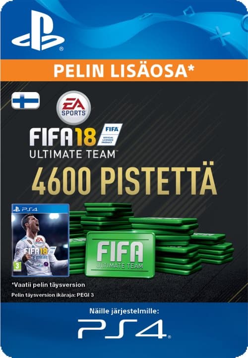 4600 FIFA 18 Points -pisteen paketti (Finland)