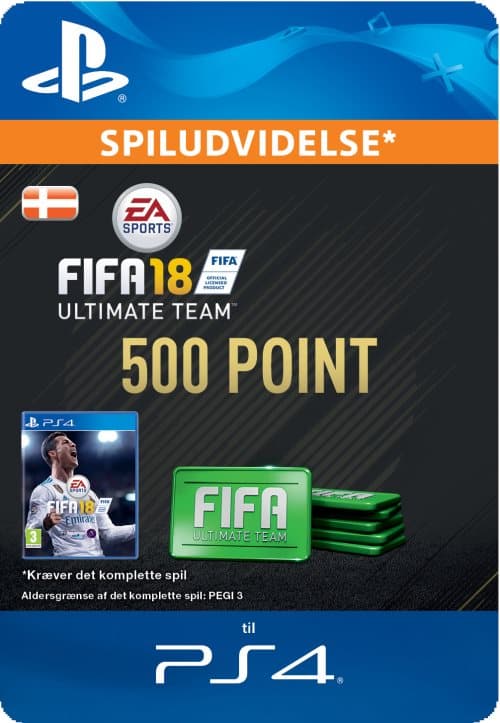 Pakke med 500 FIFA 18 Point (Denmark)