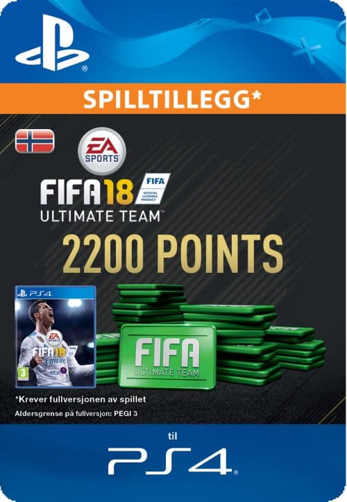 Pakke med 2200 FIFA 18 Points (Norway)