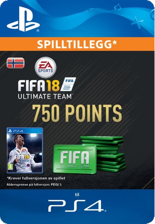 Pakke med 750 FIFA 18 Points (Norway)