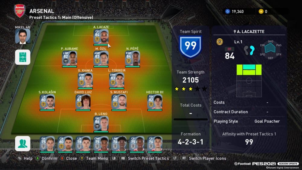 eFootball PES 2021 SEASON UPDATE ARSENAL EDITION