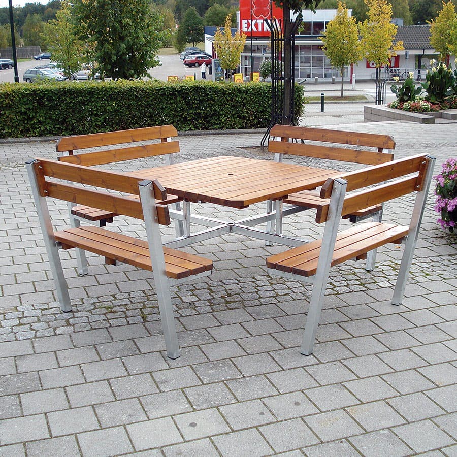 Bänkbord Eden Wood Quattro Stål