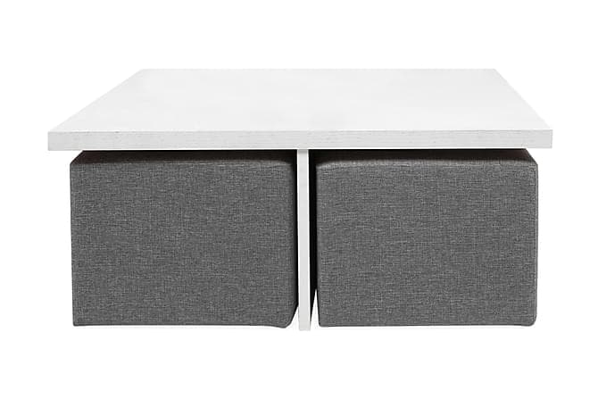 Boxy 4-rahi Sohvapöytä Valk./v.harmaa