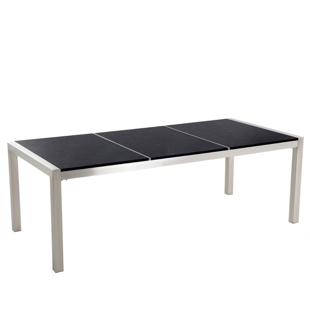Puutarhapöytä 220 cm musta GROSSETO