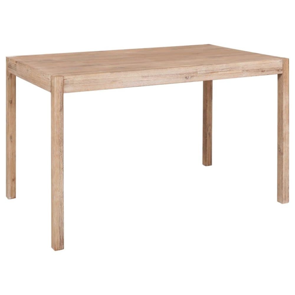 vidaXL Ruokapöytä 120x70x75 cm kiinteä akaasiapuu