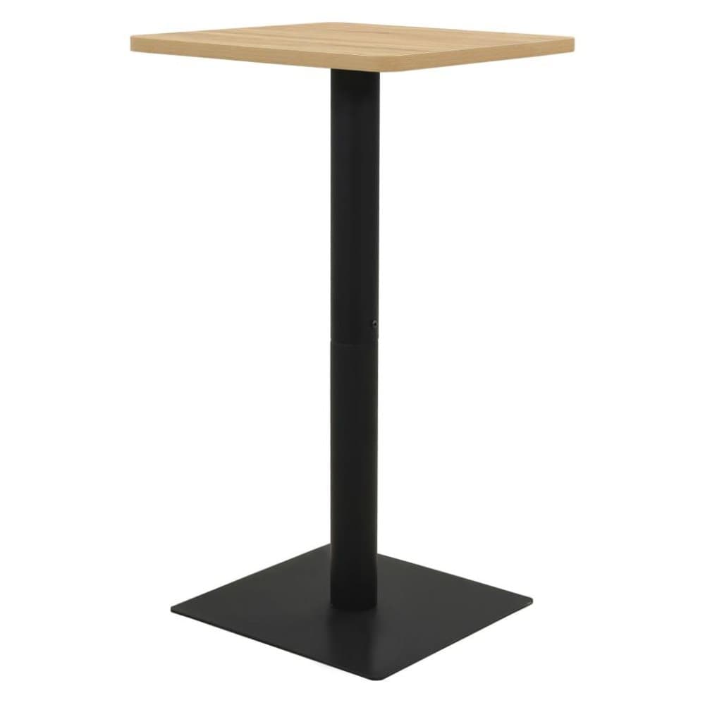 vidaXL Bistrobord eikefarge 50x50x107 cm tre og stål