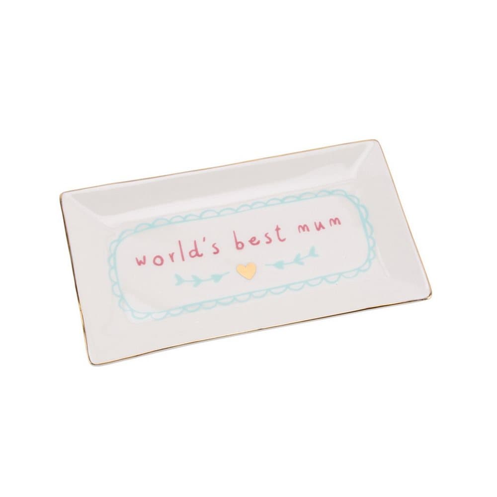 CGB Giftware Worlds Best Mum Rectangular Plate
