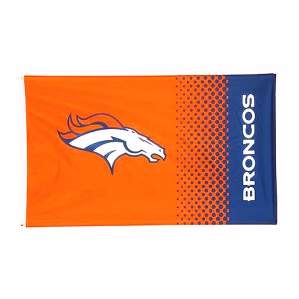 Denver Broncos Official NFL Fade Crest Design Flag