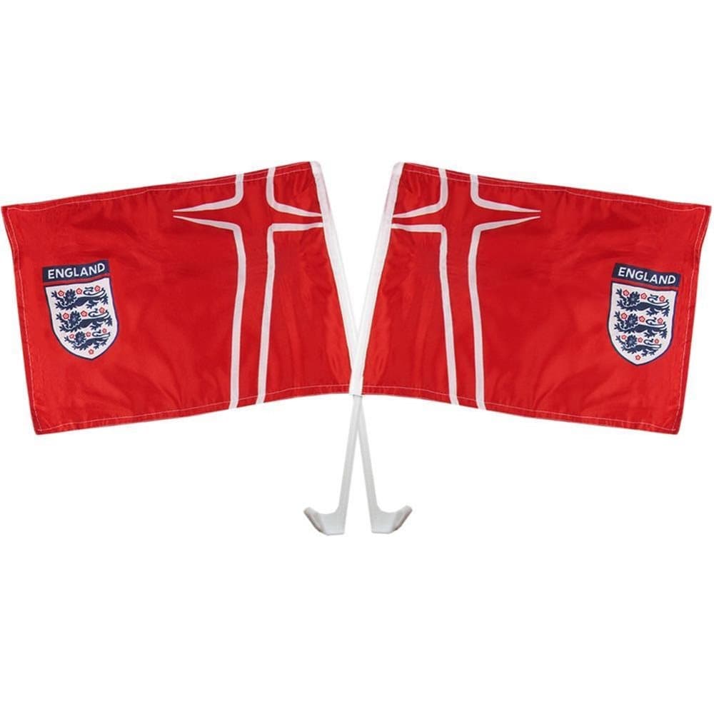 England FA Car Flag Twin Pack
