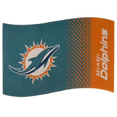 Miami Dolphins Fade Design Flag