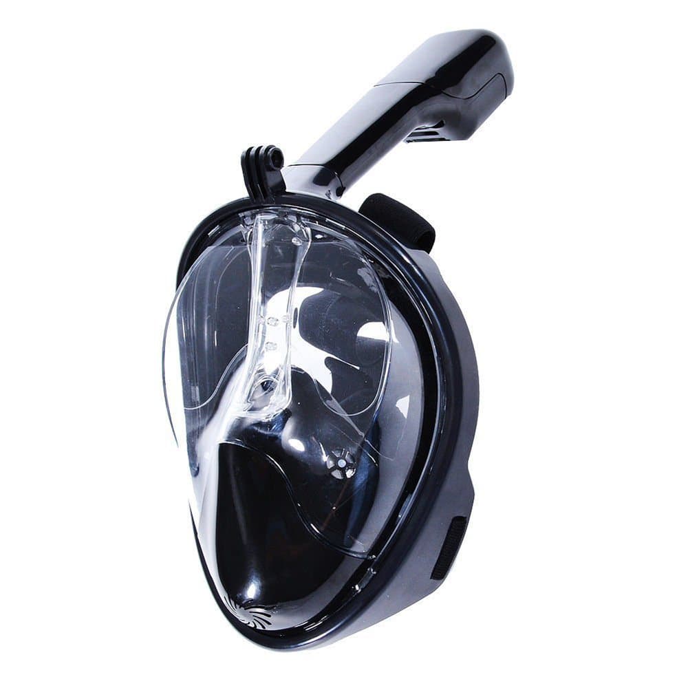 Helmasks cyklop med snorkel och GoPro fäste Svart S/M